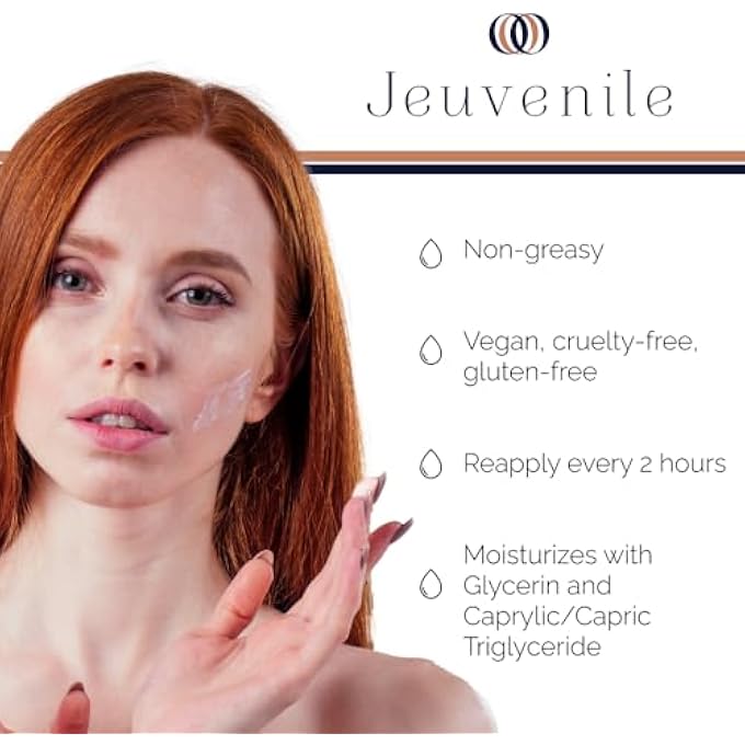 Jeuvenile FACE SUN CREAM SPF 50 - BLEMISH CONTROL AND DARK SPOT REMOVER HYDRATING SUNSCREEN WITH VITAMIN E, LIGHTWEIGHT MOISTURISER FOR WOMEN AND MEN | ALL SKIN TYPES | 50 ML. - Image 3